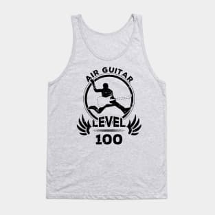 Level 100 Air Guitarist Funny Musician Gift Tank Top